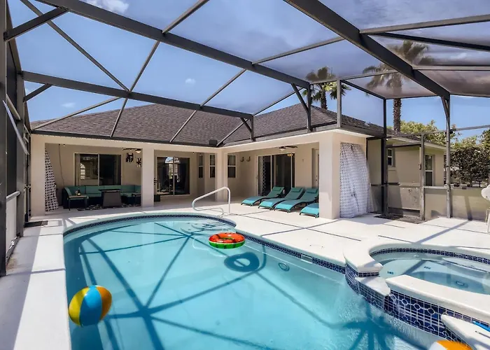 New Modern Relaxing 4 Bedroom Pool Villa Near Disney\'S Parks